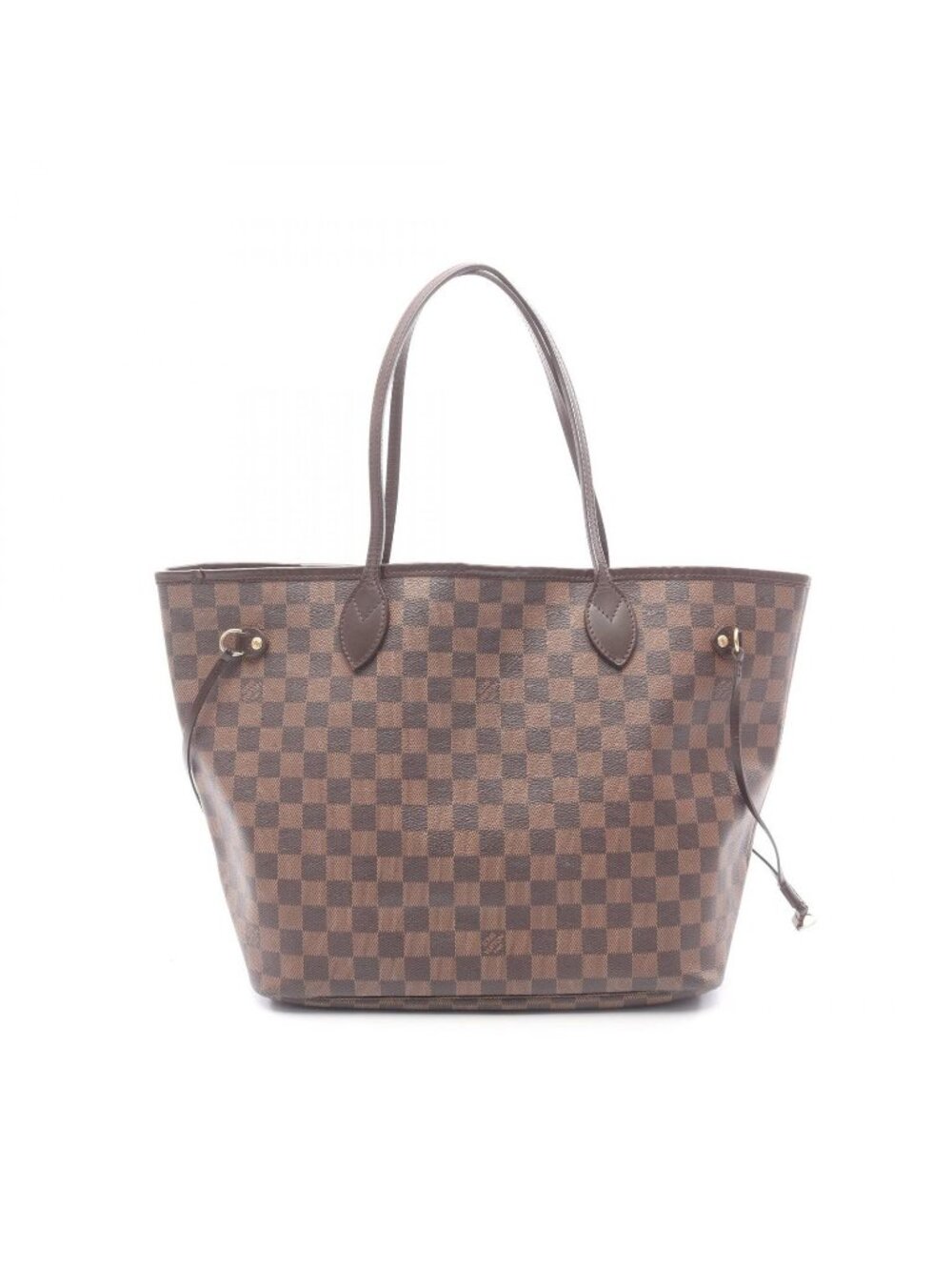 Louis Vuitton Tote Neverfull MM Damier Ebene Canvas Leather